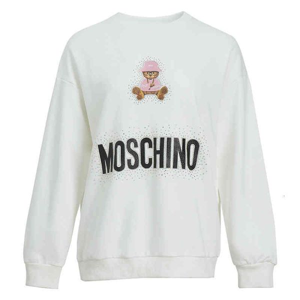 women's hoodies sweatshirts xinjiang cotton letter texture collage round neck female crystal diamond bear casual thickened sweater, Black
women's hoodies sweatshirts xinjiang cotton letter texture collage round neck female crystal diamond bear casual thickened sweater, Black