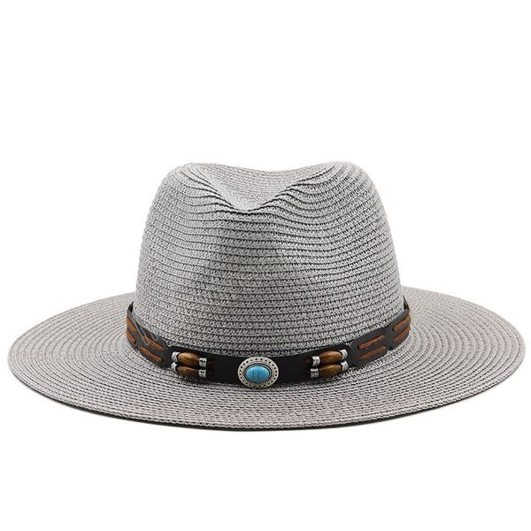 women hat spring summer men straw sun hats outdoor protection beach hats panama jazz caps gorras para mujer, Blue;gray
women hat spring summer men straw sun hats outdoor protection beach hats panama jazz caps gorras para mujer, Blue;gray