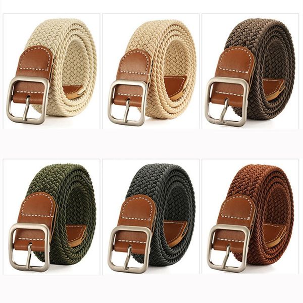 fashion canvas braided belt for women men square pin buckle belts woven small stretch waist strap for jeans cinturon mujer, Black;brown
fashion canvas braided belt for women men square pin buckle belts woven small stretch waist strap for jeans cinturon mujer, Black;brown