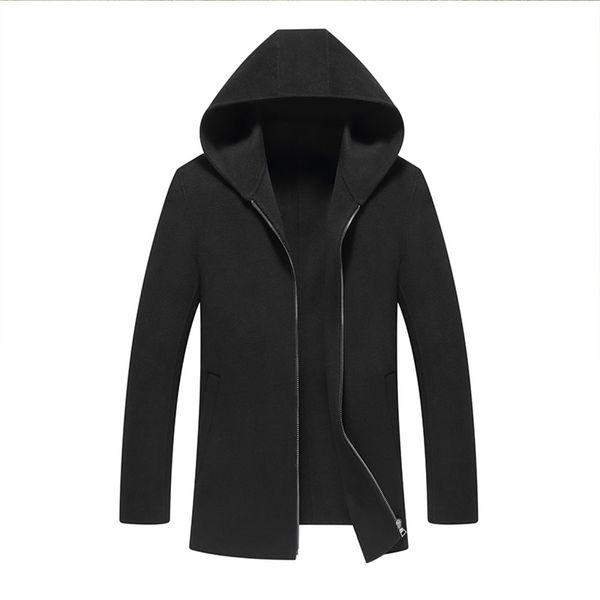 fashion black hooded wool coat men brand new breasted mens winter long trench coat plus size m lj201110
fashion black hooded wool coat men brand new breasted mens winter long trench coat plus size m lj201110