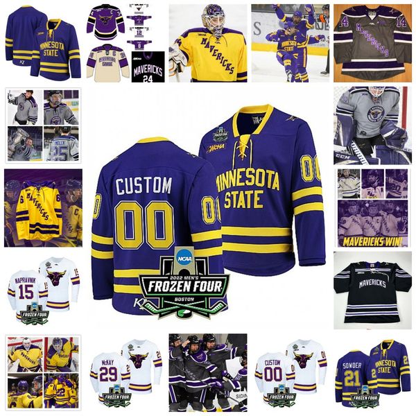 minnesota state 2022 ncaa frozen four hockey jersey 29 dryden mckay 25 riese zmolek 22 dallas gerads 11 jared spooner 3 jack mcneely 11 bent, Black
minnesota state 2022 ncaa frozen four hockey jersey 29 dryden mckay 25 riese zmolek 22 dallas gerads 11 jared spooner 3 jack mcneely 11 bent, Black