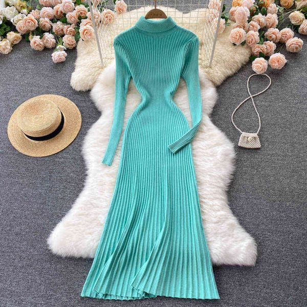 teeuiear slim turtleneck autumn knitted long sweater dress winter party thick vestido de festa women casual warm tunic dress y220413, Black;gray
teeuiear slim turtleneck autumn knitted long sweater dress winter party thick vestido de festa women casual warm tunic dress y220413, Black;gray