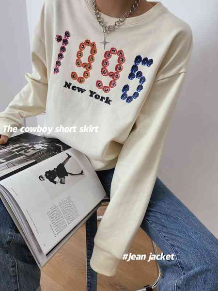women's t-shirt spring and summer minority design contrast color 95 letter printing loose casual fashionable 100 style 84vf 6t82, White
women's t-shirt spring and summer minority design contrast color 95 letter printing loose casual fashionable 100 style 84vf 6t82, White