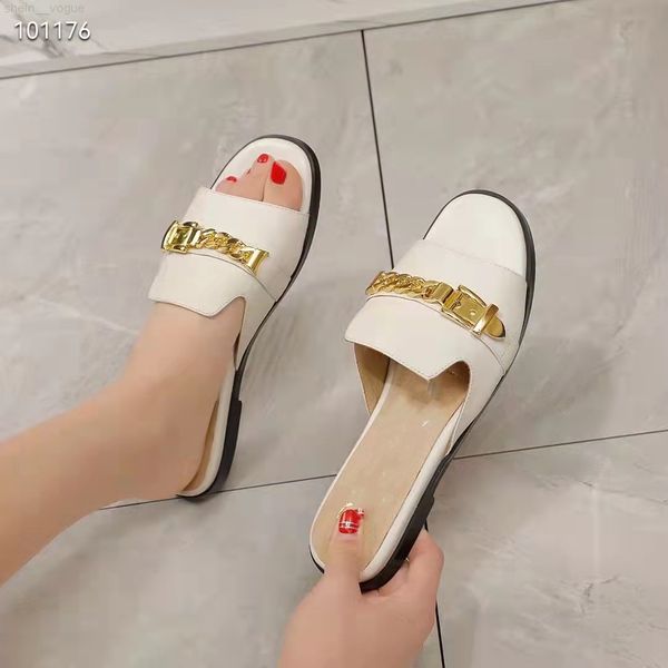 2022designer design fashion women's sandals slippers leather thick heeled shoes luxury atmosphere you are 34-41 botop, Black
2022designer design fashion women's sandals slippers leather thick heeled shoes luxury atmosphere you are 34-41 botop, Black