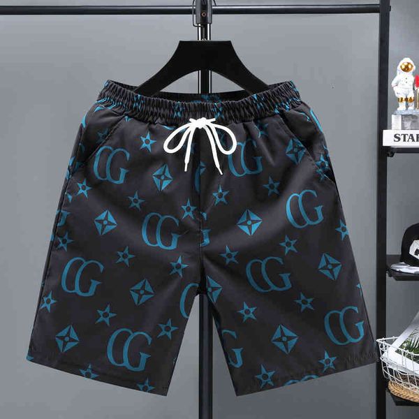 men's shorts summer thin pants loose and versatile trend casual beach capris, White;black
men's shorts summer thin pants loose and versatile trend casual beach capris, White;black