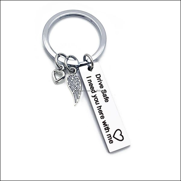 key rings jewelry engraved keychain stainless steel ring never drive faster than your angel can fly stamped chains drop delivery 2021 rcvge, Slivery;golden
key rings jewelry engraved keychain stainless steel ring never drive faster than your angel can fly stamped chains drop delivery 2021 rcvge, Slivery;golden