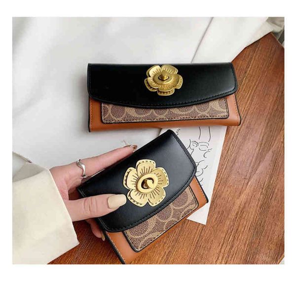 designer leather card coac h wallet womens mens camellia long wallet new multi small card fashionable versatile large capacity pocket bag, Red;black
designer leather card coac h wallet womens mens camellia long wallet new multi small card fashionable versatile large capacity pocket bag, Red;black