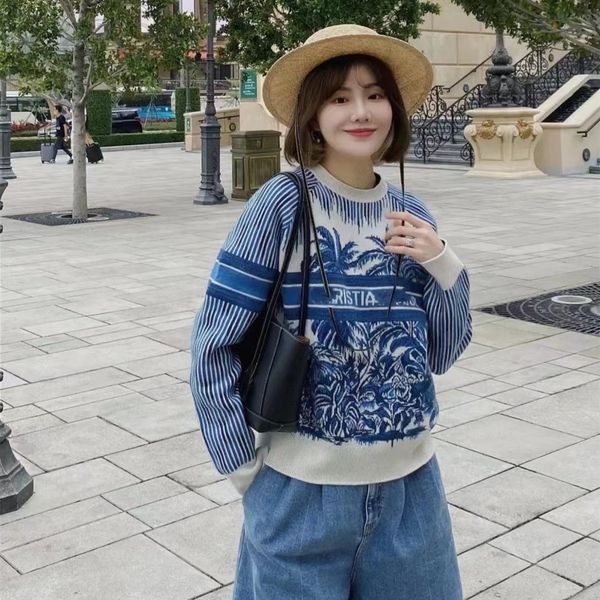 women's knits & tees designer d family 2021 early autumn new women's leisure palm tree plant pattern loose long sleeve sweater dgw, White
women's knits & tees designer d family 2021 early autumn new women's leisure palm tree plant pattern loose long sleeve sweater dgw, White