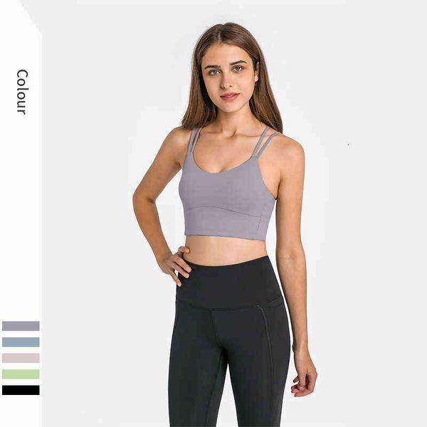 designer women's t-shirt vest 2022 cross back double shoulder belt bra close naked sense sports fitn yoga underwear, White
designer women's t-shirt vest 2022 cross back double shoulder belt bra close naked sense sports fitn yoga underwear, White