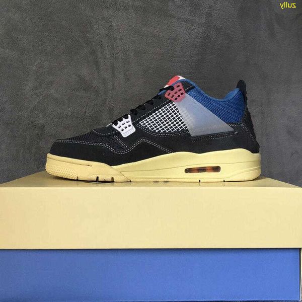brand shoes jumpman noir 4 man basketball 4s mens sneakers outdoor sports trainers cactus jack 7-12