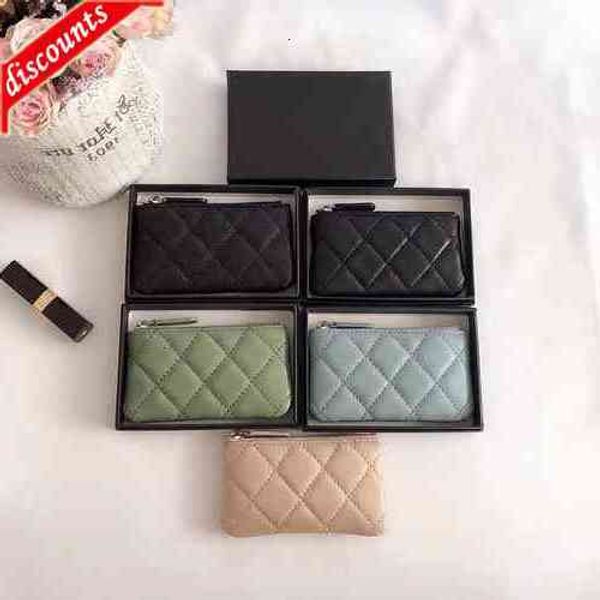 letter design 711 luxury brand plaid cc chain short wallet lambskin women's diamond pattern pocket real leather zipper card pack coin p, Red;black 
letter design 711 luxury brand plaid cc chain short wallet lambskin women's diamond pattern pocket real leather zipper card pack coin p, Red;black