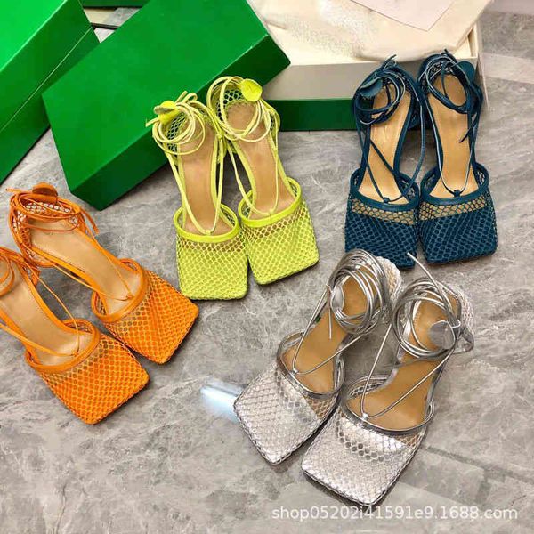 sandals mesh high heels sheepskin sandals in spring fashion with square head hollow women's shoes trend, Black
sandals mesh high heels sheepskin sandals in spring fashion with square head hollow women's shoes trend, Black