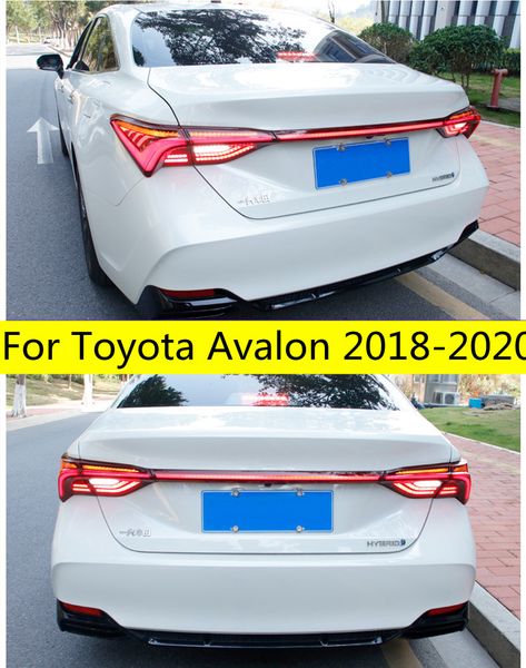 pair of car tail light assembly for toyota avalon 18-20 rear light drl+turn signal +brake + reverse led lights
pair of car tail light assembly for toyota avalon 18-20 rear light drl+turn signal +brake + reverse led lights