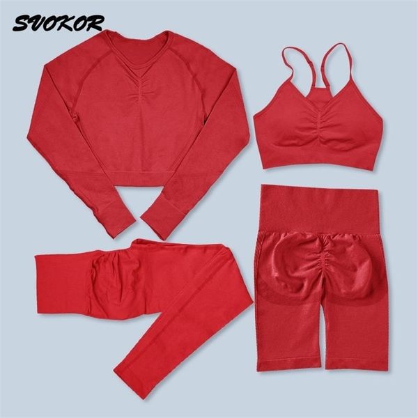 svokor 2/3/4pcs yoga set fitness sportswear women outfits seamless sport suit workout crop gym sets bra tracksuit 220330, Gray
svokor 2/3/4pcs yoga set fitness sportswear women outfits seamless sport suit workout crop gym sets bra tracksuit 220330, Gray