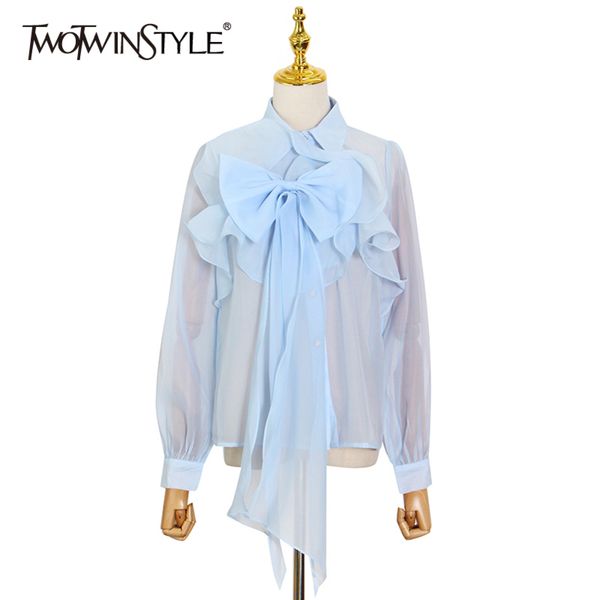 perspective patchwork ruffle shirt for women stand collar long sleeve bowknot casual blouse female fashion 210423, White
perspective patchwork ruffle shirt for women stand collar long sleeve bowknot casual blouse female fashion 210423, White