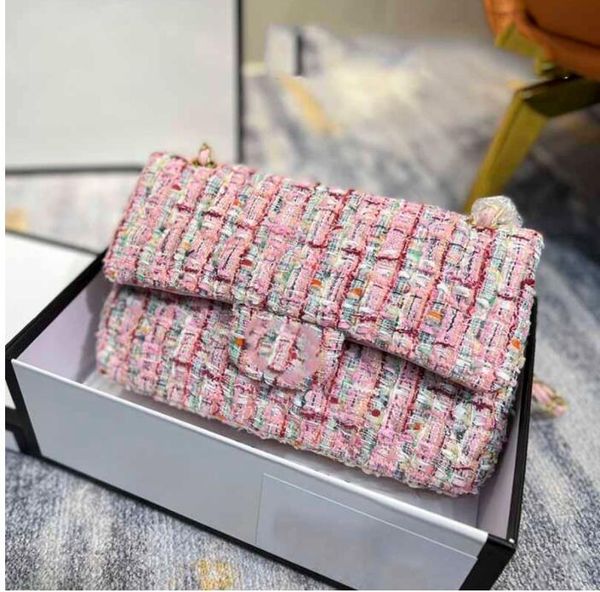 tz ladies two-tone double flap bags tweed classic crochet multicolor handbags gold-tone metal chain hardware badge shoulder designer bags to
tz ladies two-tone double flap bags tweed classic crochet multicolor handbags gold-tone metal chain hardware badge shoulder designer bags to