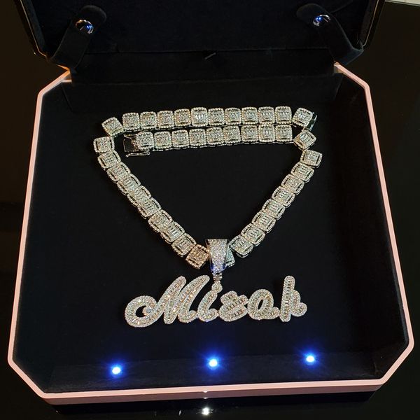 hip hop custom baguettes name pendant necklace with rope chain gold silver bling zirconia men pendants jewelry
hip hop custom baguettes name pendant necklace with rope chain gold silver bling zirconia men pendants jewelry