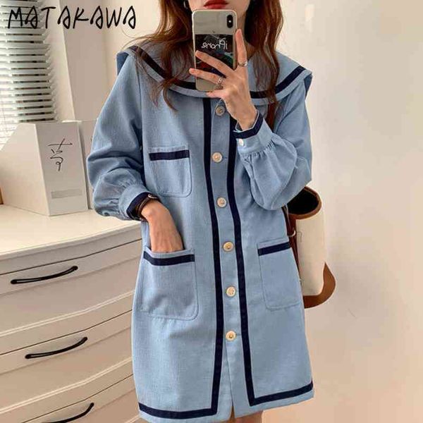 large lapel woman dress contrast color border chic dresses single breasted korean robe spring loose longsleeved vestidos women 210506, Black;gray
large lapel woman dress contrast color border chic dresses single breasted korean robe spring loose longsleeved vestidos women 210506, Black;gray