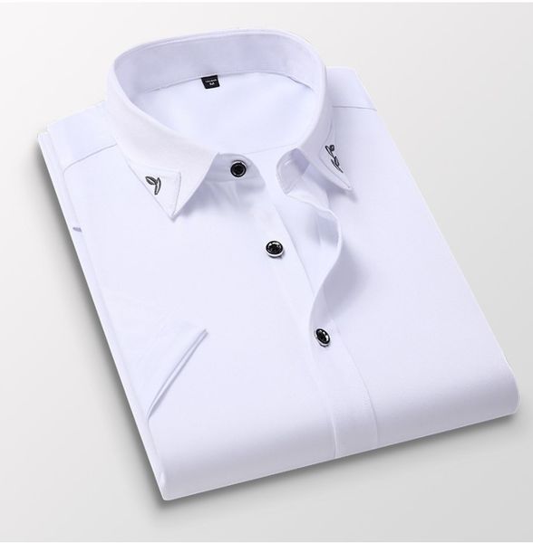 han edition ccultivate one's morality men's short sleeve shirt no-iron paragraphs thin shirt leisure fashionable man shirts, White;black
han edition ccultivate one's morality men's short sleeve shirt no-iron paragraphs thin shirt leisure fashionable man shirts, White;black