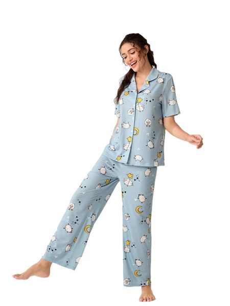 sheep & moon print pj set m9pi#, Black;red
sheep & moon print pj set m9pi#, Black;red