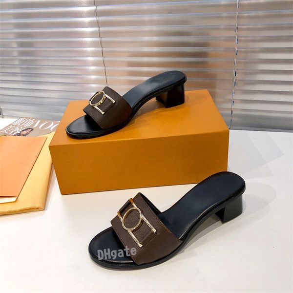 designer summer slippers luxury classic sandals 4-5cm high block heels designer women fashion genuine leather slides metal marks ladies casu, Black
designer summer slippers luxury classic sandals 4-5cm high block heels designer women fashion genuine leather slides metal marks ladies casu, Black