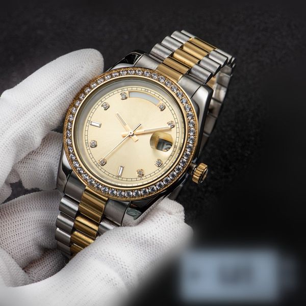 automatic mechanical mens watches 41mm bezel stainless steel women diamond watch lady watch waterproof luminous wristwatches gifts c2, Slivery;brown
automatic mechanical mens watches 41mm bezel stainless steel women diamond watch lady watch waterproof luminous wristwatches gifts c2, Slivery;brown