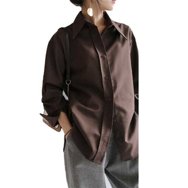 plus size spring autumn women's blouse loose shirts office work blouse solid vintage blouse shirts blusas mujer 210702, White
plus size spring autumn women's blouse loose shirts office work blouse solid vintage blouse shirts blusas mujer 210702, White