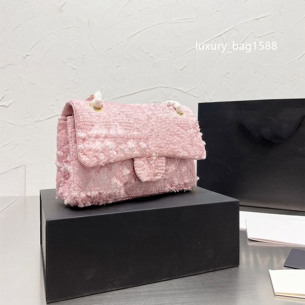 luxury women's shoulder bag fashion plush 26cm