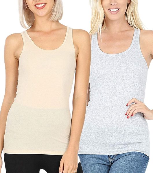 women's plain solid color ribbed racerback tank shirt plus sizes v2jq#, White
women's plain solid color ribbed racerback tank shirt plus sizes v2jq#, White