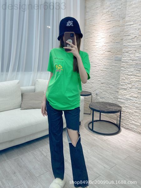 women's t-shirt designer kejia autumn and winter 21 green loose pullover round neck printed urban leisure cotton short sleeve s0bg, White
women's t-shirt designer kejia autumn and winter 21 green loose pullover round neck printed urban leisure cotton short sleeve s0bg, White