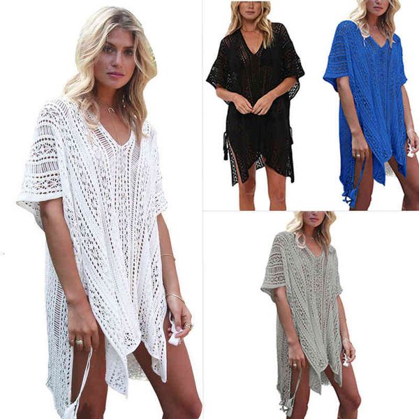 designer swimwear bikini bikini blouse solid color loose v-neck women's half sleeve side tie knitted sunscreen skirt, White;black
designer swimwear bikini bikini blouse solid color loose v-neck women's half sleeve side tie knitted sunscreen skirt, White;black