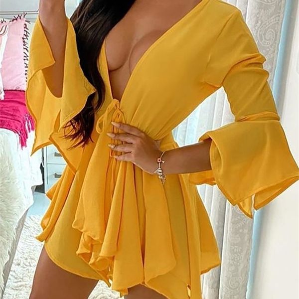 fashion women casual twopiece set suit sets solid deep v long sleeeve tied & shorts set 220611, White
fashion women casual twopiece set suit sets solid deep v long sleeeve tied & shorts set 220611, White