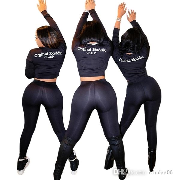 womens tracksuits tight 2 piece pants set new alphabet print long sleeve t-shirt hip lifting leggings suit
womens tracksuits tight 2 piece pants set new alphabet print long sleeve t-shirt hip lifting leggings suit