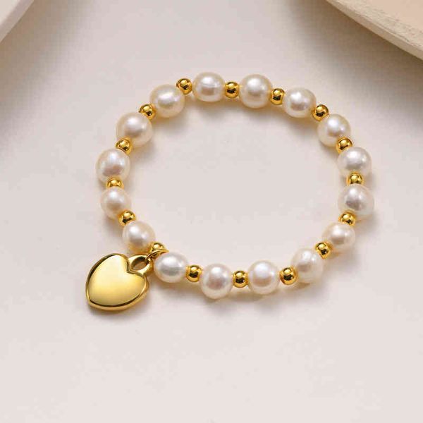 fashion jewelry 16.5cm stainls steel heart-shaped frhwater pearl bracelet women's trinket br-329, Golden;silver
fashion jewelry 16.5cm stainls steel heart-shaped frhwater pearl bracelet women's trinket br-329, Golden;silver