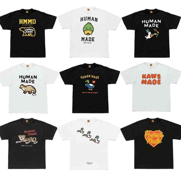hu fashion made couple print short men's and women's summer nigo slub cotton loose casual t-shirt, White;black
hu fashion made couple print short men's and women's summer nigo slub cotton loose casual t-shirt, White;black