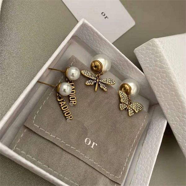 fine jewellery ornament charm earring diamond butterfly dragonfly asymmetric pearl letter earrings dual purpose wearing earrings female 925, Golden
fine jewellery ornament charm earring diamond butterfly dragonfly asymmetric pearl letter earrings dual purpose wearing earrings female 925, Golden