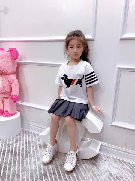 kid fashion girl summer clothing sets t-shirt+kilt casual wear set 100-150cm fashion designer boutique clothes cotton wholesale outfits 2022, White
kid fashion girl summer clothing sets t-shirt+kilt casual wear set 100-150cm fashion designer boutique clothes cotton wholesale outfits 2022, White