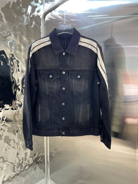 fall new mens designer jacket us size fashionable single breasted black denim jacket stripe stitching design luxury casual lapel jackets, Black;brown
fall new mens designer jacket us size fashionable single breasted black denim jacket stripe stitching design luxury casual lapel jackets, Black;brown