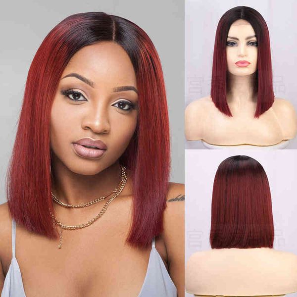 nxy wigs front lace headgear bob gradual wine red s female short straight hair chemical fiber 220610, Black;brown
nxy wigs front lace headgear bob gradual wine red s female short straight hair chemical fiber 220610, Black;brown