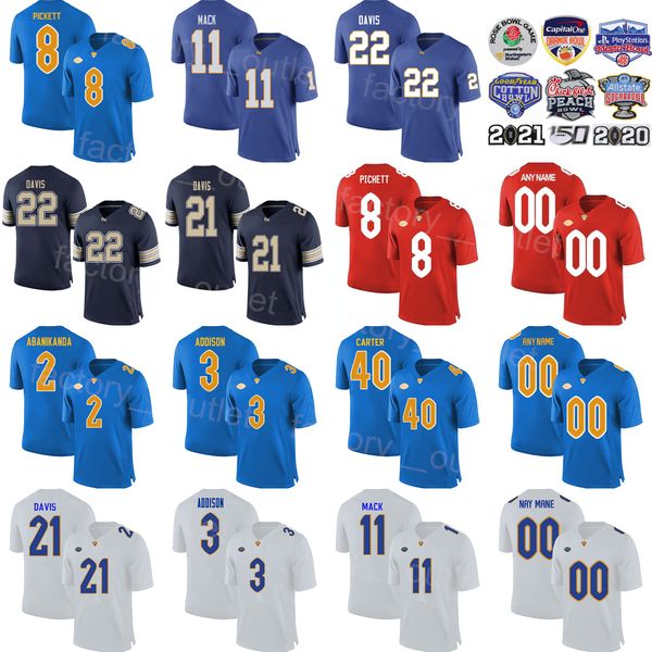 ncaa football college pittsburgh panthers jersey 8 kenny pickett 2 israel abanikanda 22 vincent davis 21 aj davis 40 daniel carter 11 taysir, Black
ncaa football college pittsburgh panthers jersey 8 kenny pickett 2 israel abanikanda 22 vincent davis 21 aj davis 40 daniel carter 11 taysir, Black