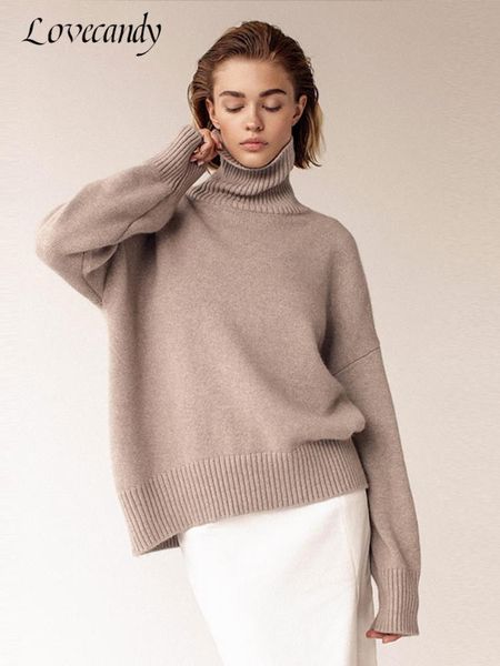 women's casual knitted turtleneck sweater autumn warm long sleeve ladies pullover winter loose solid female sweaters 220815, White;black
women's casual knitted turtleneck sweater autumn warm long sleeve ladies pullover winter loose solid female sweaters 220815, White;black