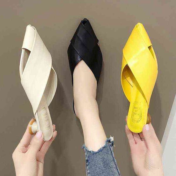 women slippers slippers women's 2022 summer new personalized low heel fashion wearing sandals muller shoes 220623, Black
women slippers slippers women's 2022 summer new personalized low heel fashion wearing sandals muller shoes 220623, Black
