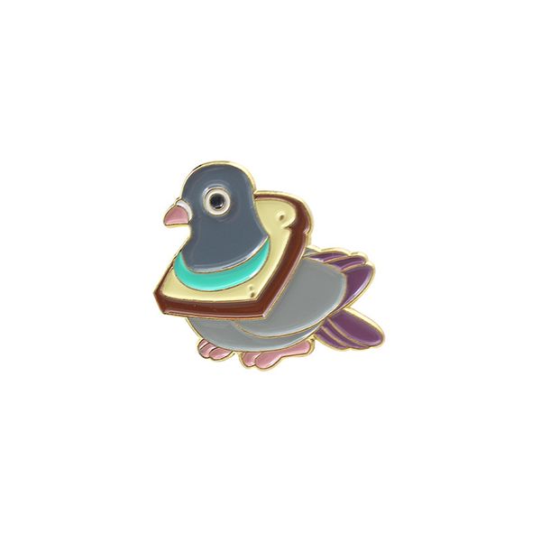 cartoon peace pigeon fashion brooch for boys enamel pin wholesale trend personality bread dove metal badge jewelry small fashion accessories, Gray
cartoon peace pigeon fashion brooch for boys enamel pin wholesale trend personality bread dove metal badge jewelry small fashion accessories, Gray