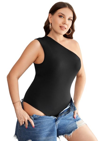plus one shoulder slim fit bodysuit g4ck#, Black
plus one shoulder slim fit bodysuit g4ck#, Black