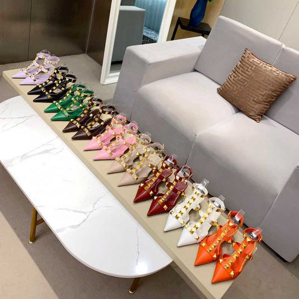 2022 fashion rivets sandals pointed french 6cm high heels womens shoes big pointer toe rivet roman sandal plus size 43, Black
2022 fashion rivets sandals pointed french 6cm high heels womens shoes big pointer toe rivet roman sandal plus size 43, Black