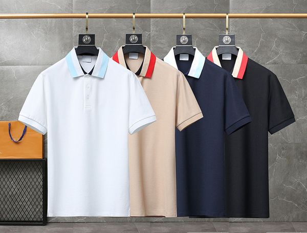 men's polos lapel embroidered letters business casual stand collar short sleeve polo shirt cotton half sleeve top, White;black
men's polos lapel embroidered letters business casual stand collar short sleeve polo shirt cotton half sleeve top, White;black