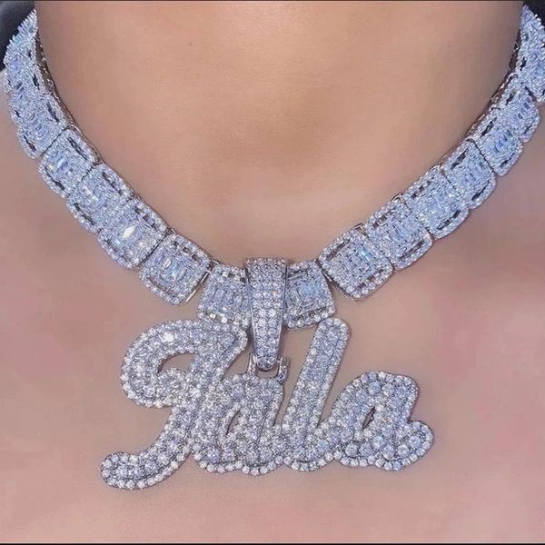gold plated bling cz custom name letters pendant necklace with 3mm 24inch rope chain nice jewelry gift, Silver
gold plated bling cz custom name letters pendant necklace with 3mm 24inch rope chain nice jewelry gift, Silver