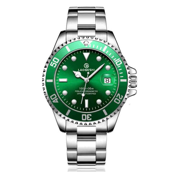 swiss laogeshi green water ghost men's business mechanical watch steel strip waterproof fully automatic, Slivery;brown
swiss laogeshi green water ghost men's business mechanical watch steel strip waterproof fully automatic, Slivery;brown