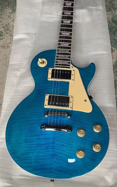 electric guitar rosewood fingerboard flame maple blue delivery can customize quality
electric guitar rosewood fingerboard flame maple blue delivery can customize quality