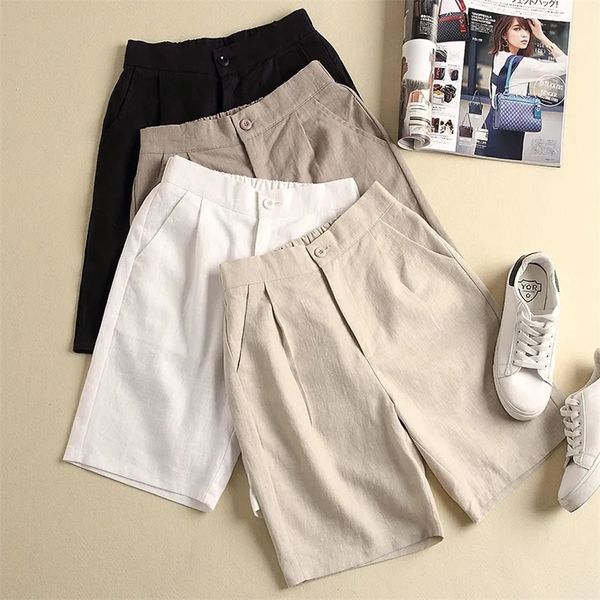 board shorts cotton and linen female large size summer korean version of thin section high waist casual wide-leg shorts 220425, White;black
board shorts cotton and linen female large size summer korean version of thin section high waist casual wide-leg shorts 220425, White;black